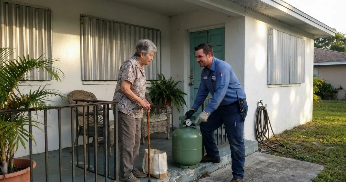 Propane delivery for seniors: automatic delivery and safety checks